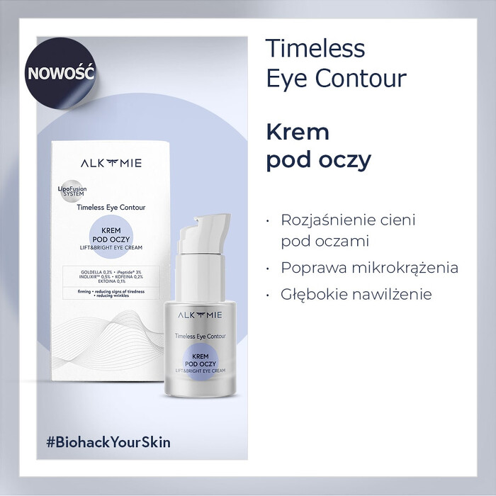 Timeless Eye Contour - krem pod oczy z luteiną | Alkmie