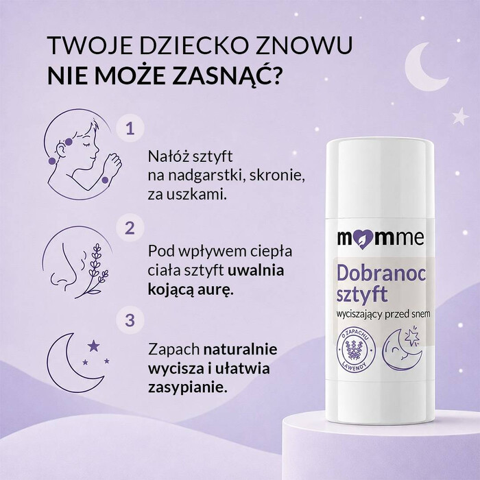 Dobranoc sztyft - wyciszający przed snem
