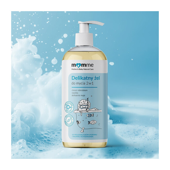 Delikatny żel do mycia 2w1 400ml zestaw 2 sztuk | Momme