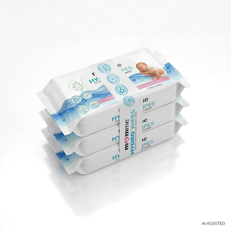 Chusteczki nawilżane HYDRO WIPES zestaw 12 sztuk