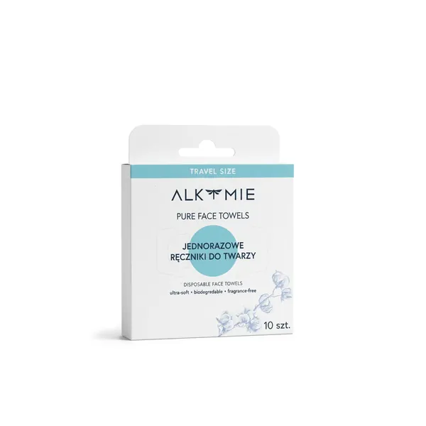 Pure Face Towels Travel Size – podróżne opakowanie 10 ręczników do twarzy